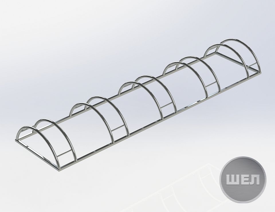 Велопарковка из нержавеющей стали «Полевая»